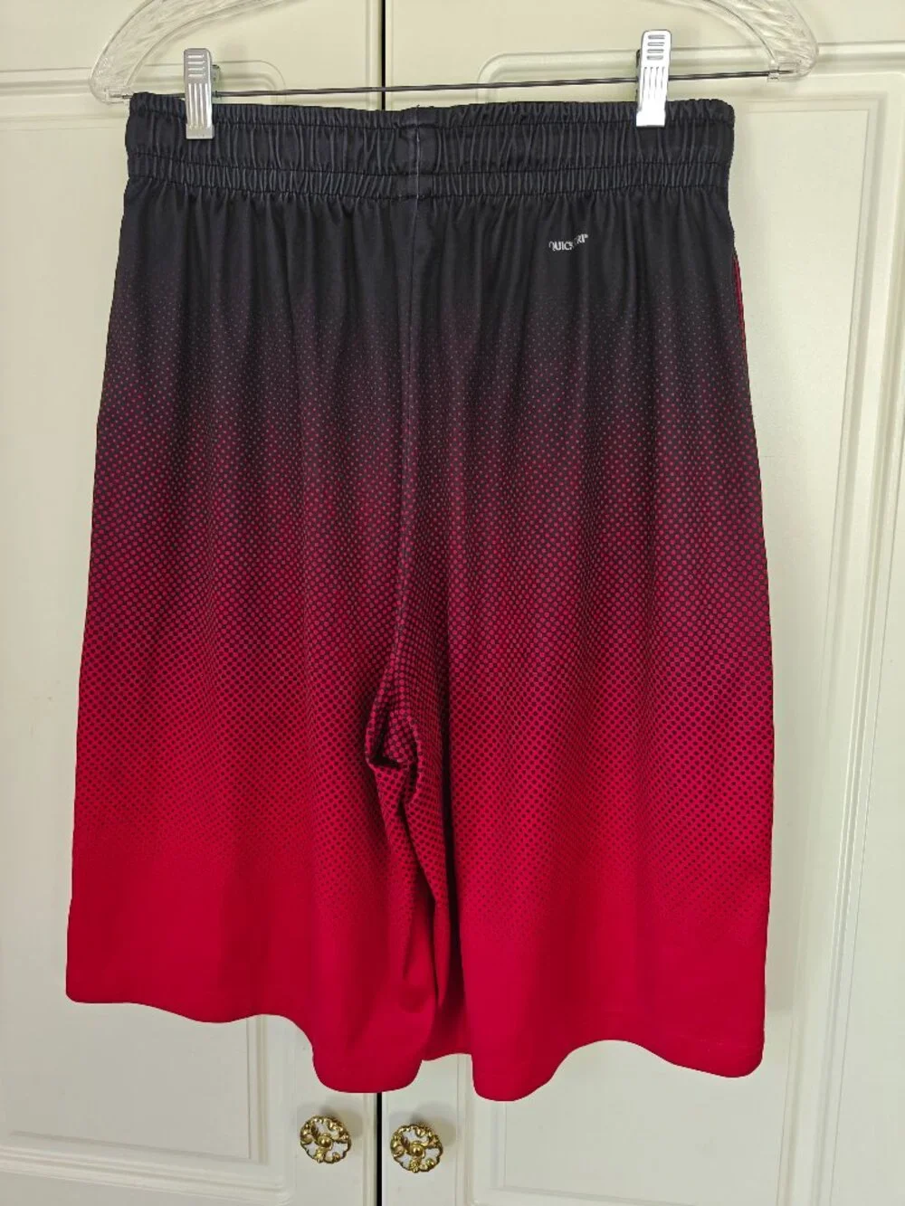 Xersion Men's Red/Black Swim Shorts, Size Medium